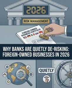 Why Banks Are Quietly De-Risking: Foreign-Owned Businesses in 2026