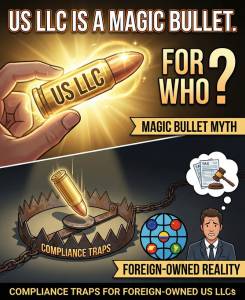 US LLC is a magic bullet. For Who?: Compliance Traps for Foreign-Owned US LLCs