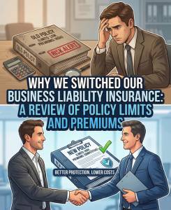 Why We Switched Our Business Liability Insurance: A Review Of Policy Limits And Premiums